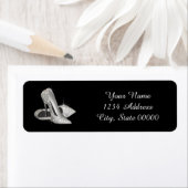 Silver Glitzer High Heel Adressenmarkierungen (Insitu)