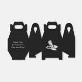 Silver Glitzer High Heel Shoe Geschenkschachtel (Ungefaltet)