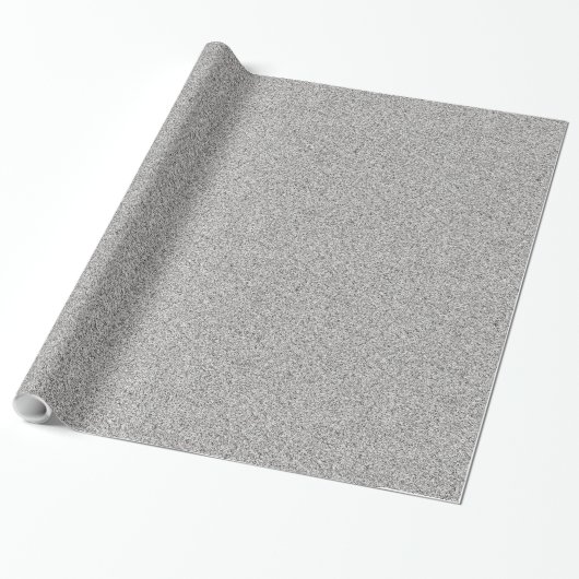 Silver Glitzer Holiday Wrapping Paper Geschenkpapier (Ungerollt)