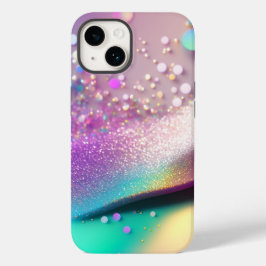 Silver Glitzer Holographic iPhone Mate Tough Case