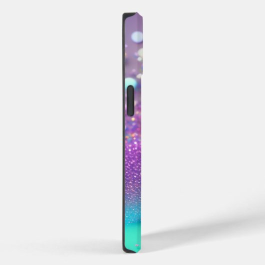 Silver Glitzer Holographic iPhone Mate Tough Case (Rückseite / Rechts)