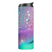 Silver Glitzer Holographic Thermal Tumbler 12oz Thermosbecher (Nach links gedreht)