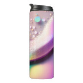 Silver Glitzer Holographic Thermal Tumbler 12oz Thermosbecher (Nach rechts gedreht)