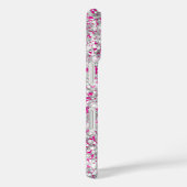 Silver Glitzer Hot Pink Girly Signature Case-Mate iPhone Hülle (Rückseite / Rechts)