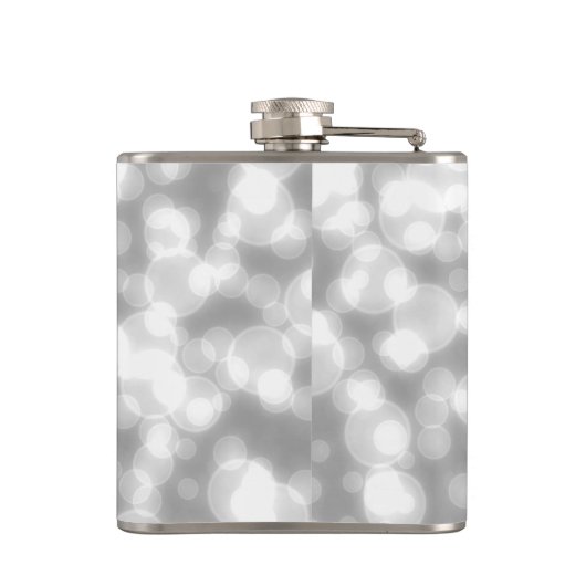 Silver Glitzer Imitate Folie Konfetti Flachmann (Rückseite)