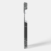 Silver Glitzer iPhone Hülle (Linke Seite)