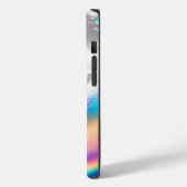 Silver Glitzer iPhone/iPad Mate Tough Case (Rückseite / Links)