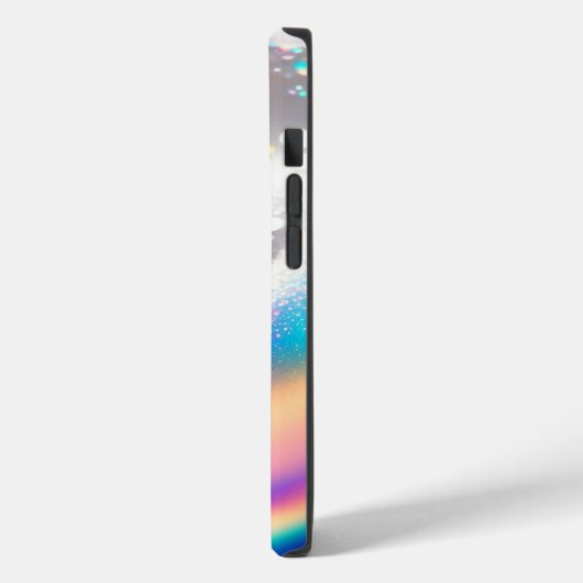 Silver Glitzer iPhone/iPad Mate Tough Case (Rückseite / Links)