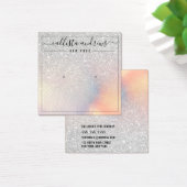 Silver Glitzer Iridescent Earring Display Card (Schreibtisch)