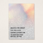 Silver Glitzer Iridescent Earring Display Card (Rückseite)