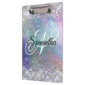 Silver Glitzer Iridescent Foil Extravagant Mit Mon Klemmbrett (Links)