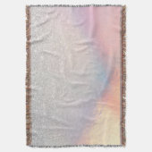 Silver Glitzer Iridescent Holographic Gradient Decke (Vorderseite Vertikal)