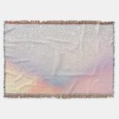 Silver Glitzer Iridescent Holographic Gradient Decke (Vorderseite)