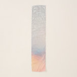 Silver Glitzer Iridescent Holographic Gradient Schal<br><div class="desc">Dieses elegante und schicke Design ist perfekt für das trendige und stilvolle Mädchen. Es zeigt Imitate gedruckt silbernen Glitzer mit rosa, pfirsichfarben, blau und lila irisierenden holografischen ombre Farbverlauf Design. Es ist modern, cool, einzigartig, glamourös und originell. ***WICHTIGE HINWEIS FÜR DESIGN: Für individuelle Designanfragen, wie z.B. passende Produktanfragen, Farbänderungen, Platzierungsänderungen...</div>