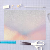 Silver Glitzer Iridescent Holographic Gradient Seidenpapier (Handwerk)