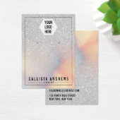 Silver Glitzer Iridescent Logo-Anzeige (Schreibtisch)