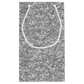 Silver Glitzer Kleine Geschenktüte (Rückseite)