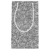 Silver Glitzer Kleine Geschenktüte (Vorderseite)