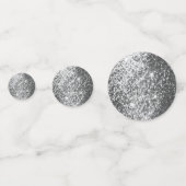 Silver Glitzer Konfetti (Vorderseiten)