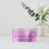 Silver Glitzer Lavender Foil Online Store Visitenkarte (Stehend Vorderseite)