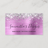Silver Glitzer Lavender Foil Online Store Visitenkarte (Vorderseite)