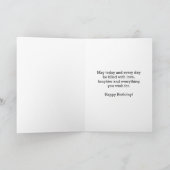 Silver Glitzer Leopard Animal Print 30. Geburtstag Karte (Innenseite)