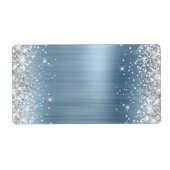 Silver Glitzer Light Blue Foil (Vorne)