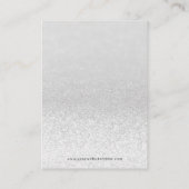 Silver Glitzer Lights Earring Juwelier Display Visitenkarte (Rückseite)