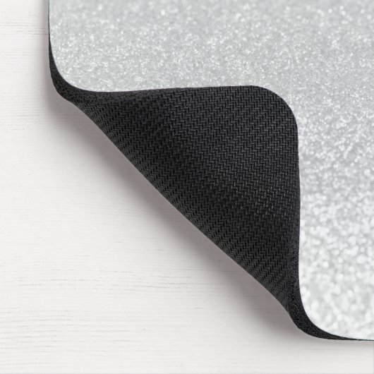 Silver Glitzer Lights Personalisiert Mouse Pad Mousepad (Ecke)