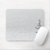 Silver Glitzer Lights Personalisiert Mouse Pad Mousepad (Mit Mouse)