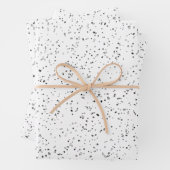 Silver Glitzer Look Geschenkpapier Set (Beispiel)