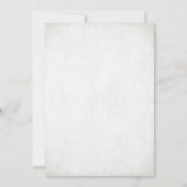 Silver Glitzer Look Hochzeitseinladung Einladung (Rückseite)