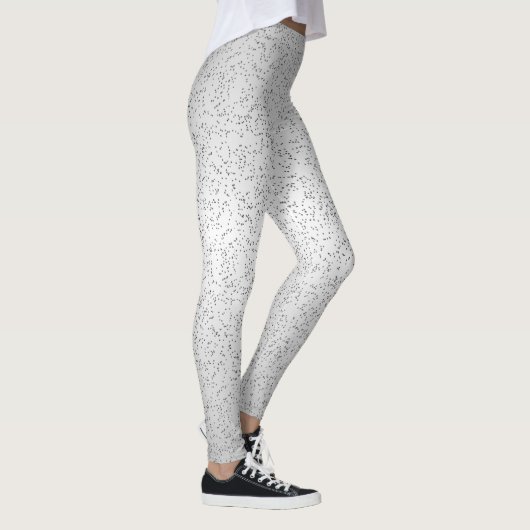 Silver Glitzer Look Leggings (Rechts)