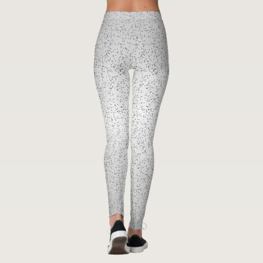 Silver Glitzer Look Leggings (Rückseite)