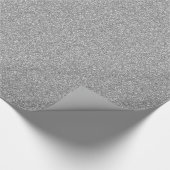 Silver Glitzer Look like Pattern Geschenkpapier (Ecke)