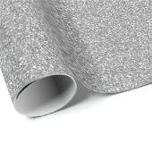 Silver Glitzer Look like Pattern Geschenkpapier (Rolleneckpunkt)