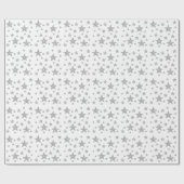 Silver Glitzer Look like Stars Pattern Weihnachten Geschenkpapier (Flach)