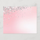 Silver Glitzer Makeup Artist Salon Foto Pink Flyer (Hinten)