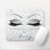 Silver Glitzer Makeup Beauty Studio Lash Grau Mehr Mousepad (Mit Mouse)