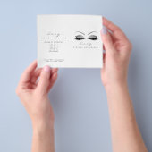 Silver Glitzer Makeup Eye Lash Preisinformationen Flyer (Gruppe)
