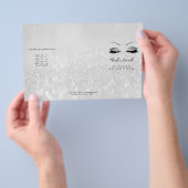 Silver Glitzer Makeup Eyes Grau Lash DL Packungsbe Flyer (Handgriff)