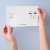 Silver Glitzer Makeuyes White Lash DL Packungsbeil Flyer (Handgriff)