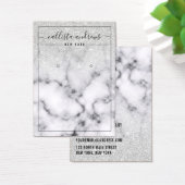 Silver Glitzer Marble Ombre Earring Display Card (Schreibtisch)