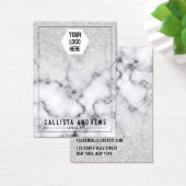 Silver Glitzer Marble Ombre Logo Necklace Display (Schreibtisch)