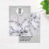 Silver Glitzer Marble Ombre Logo Ofenanzeige (Schreibtisch)