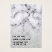 Silver Glitzer Marble Ombre Logo Ofenanzeige (Rückseite)