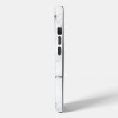 Silver Glitzer Marmor Personalisiert Case-Mate iPhone Hülle (Rückseite / Links)