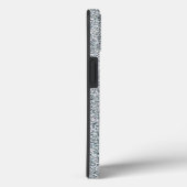 Silver Glitzer Monogram Case-Mate iPhone Hülle (Rückseite / Rechts)