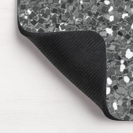 Silver Glitzer Mousepad (Ecke)