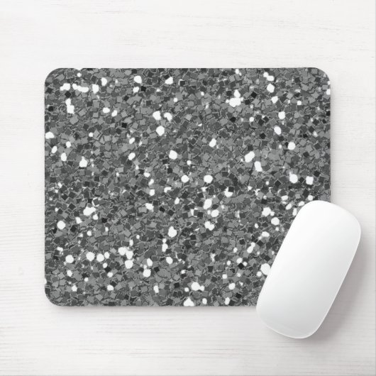 Silver Glitzer Mousepad (Mit Mouse)